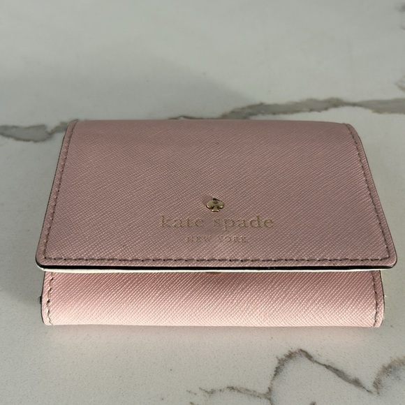 Kate Spade Mikas Pond Christine Light Pink Small Wallet Card Hokder - Picture 9 of 14